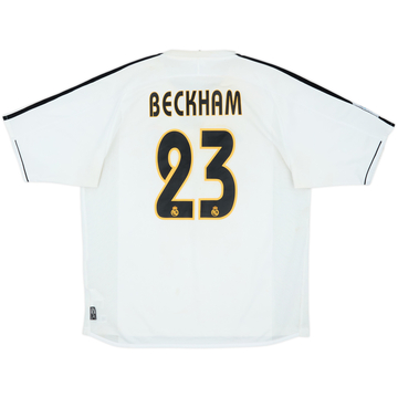 2003-04 Real Madrid Home Shirt Beckham #23 - 5/10 - (L)