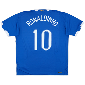 2006-07 Brazil Away Shirt Ronaldinho #10 - 7/10 - (XXL)
