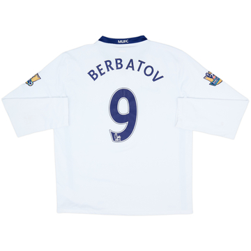 2008-10 Manchester United Away L/S Shirt Berbatov #9 - 7/10 - (L)