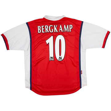 1998-99 Arsenal Home Shirt Bergkamp #10 - 7/10 - (XL)