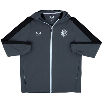 2024-25 Rangers Castore Hooded Track Jacket - 8/10 - (XL.Boys)