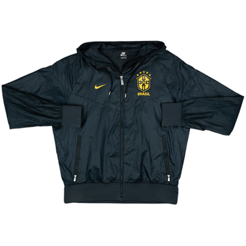 2010-11 Brazilian Nike Hooded Track Jacket - 9/10 - (L)