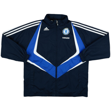 2009-10 Chelsea adidas Hooded Rain Jacket - 10/10 - (M.Boys)