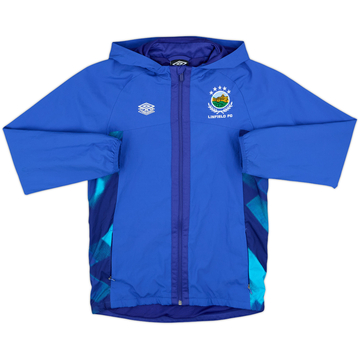 2021-22 Linfield Umbro Hooded Track Jacket - 9/10 - (L.Boys)