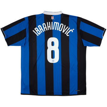 2006-07 Inter Milan Home Shirt Ibrahimovic #8 - 7/10 - (XXL)