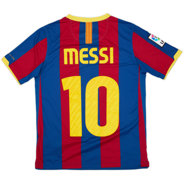 2010-11 Barcelona Home Shirt Messi #10 - 5/10 - (L.Boys)
