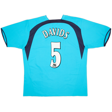 2006-07 Tottenham Away Shirt Davids #5 - 7/10 - (XL)
