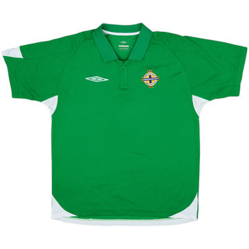 2006-07 Northern Ireland Umbro 1/4 Zip Polo Shirt - 8/10 - (M)