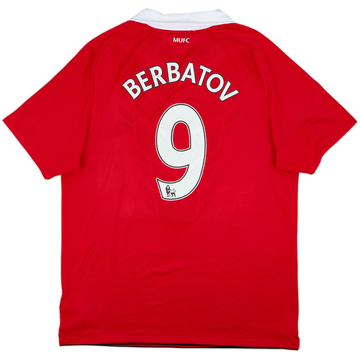2010-11 Manchester United Home Shirt Berbatov #9 - 4/10 - (L)