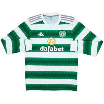 2022-23 Celtic Home L/S Shirt - 8/10 - (M)