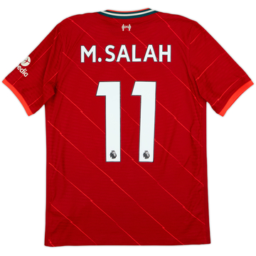 2021-22 Liverpool Authentic Home Shirt M. Salah #11 - 8/10 - (XL.Boys)