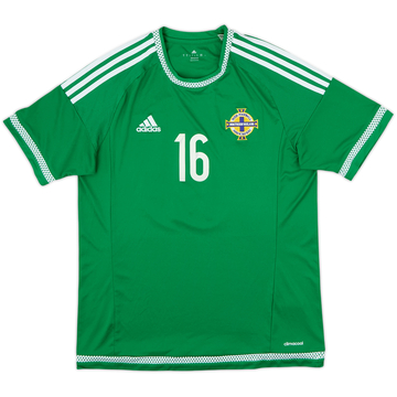 2015 Northern Ireland Home Shirt #16 - 7/10 - (M)