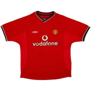 2000-02 Manchester United Home Shirt - 7/10 - (M.Boys)