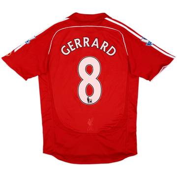 2006-08 Liverpool Home Shirt Gerrard #8 - 6/10 - (M)