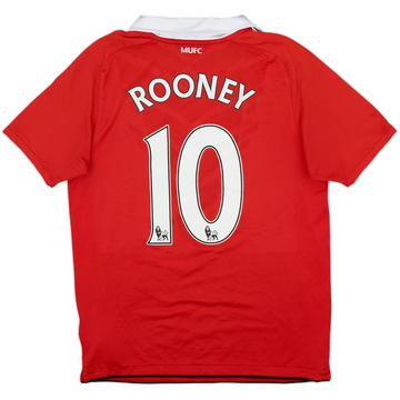 2010-11 Manchester United Home Shirt Rooney #10 - 8/10 - (XL.Boys)