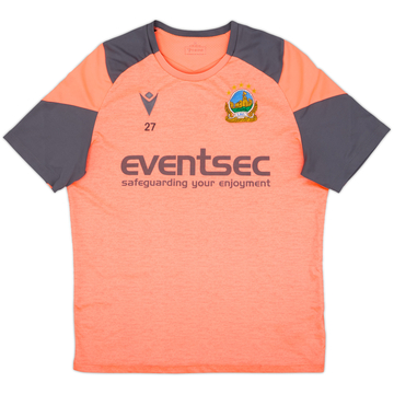 2023-24 Linfield Macron Player Issue Training Shirt #27 - 6/10 - (M)