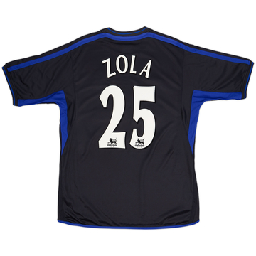 2002-04 Chelsea Away Shirt Zola #25 - 8/10 - (L)