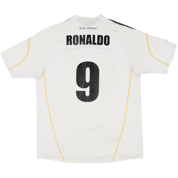 2009-10 Real Madrid Home Shirt Ronaldo #9 - 5/10 - (XL.Boys)