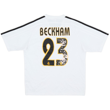 2003-04 Real Madrid Home Shirt Beckham #23 - 4/10 - (L.Boys)
