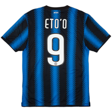 2010-11 Inter Milan Home Shirt Eto'o #9 - 6/10 - (M)