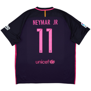 2016-17 Barcelona Away Shirt Neymar Jr #11 - 8/10 - (XXL)