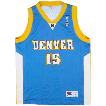 2003-10 Denver Nuggets Anthony #15 Champion Away Jersey - 4/10 - (M)