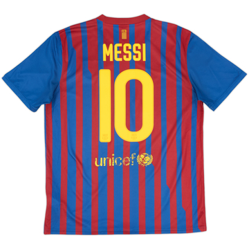 2011-12 Barcelona Basic Home Shirt Messi #10 - 6/10 - (L)