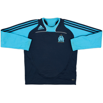 2008-09 Olympique Marseille adidas Sweat Top - 5/10 - (L.Boys)