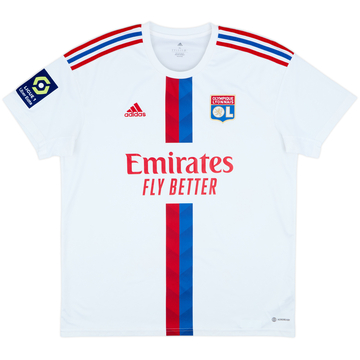2022-23 Olympique Lyonnais Home Shirt - 9/10 - (XL)