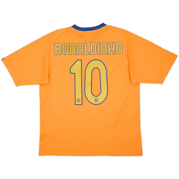 2006-08 Barcelona Basic Away Shirt Ronaldinho #10 - 10/10 - (L)