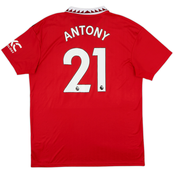 2022-23 Manchester United Home Shirt Antony #21 - 9/10 - (XL)