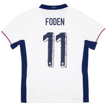 2024-25 England Authentic Home Shirt Foden #11 - 8/10 - (M)