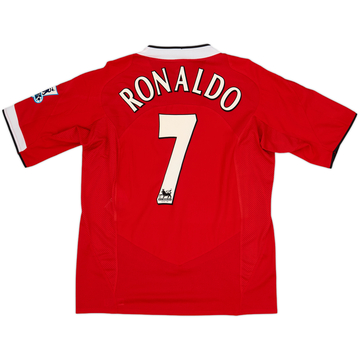 2004-06 Manchester United Home Shirt Ronaldo #7 - 9/10 - (L)