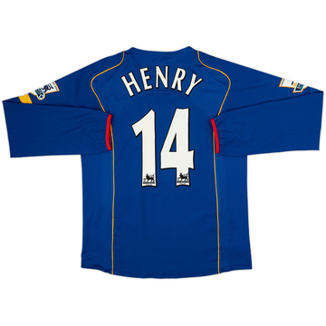 2004-06 Arsenal Away L/S Shirt Henry #14 - 8/10 - (M)