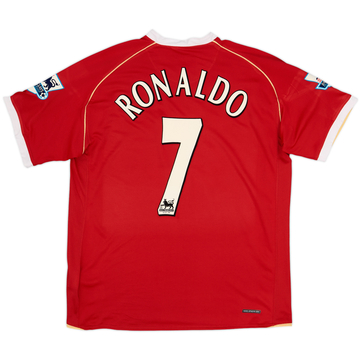 2006-07 Manchester United Home Shirt Ronaldo #7 - 8/10 - (L)