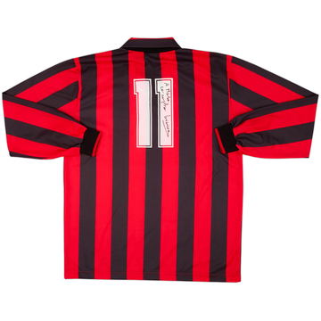 1990-91 AC Milan Signed Home L/S Shirt #11 - 9/10 - (XL)