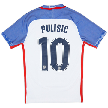 2016-17 USA Authentic Home Shirt Pulisic #10 - 4/10 - (S)