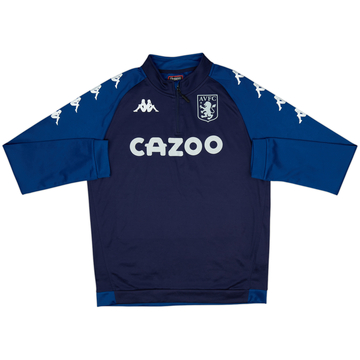 2020-21 Aston Villa Kappa 1/4 Zip Drill Top - 8/10 - (XL)