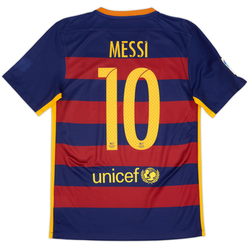 2015-16 Barcelona Home Shirt Messi #10 - 5/10 - (S)