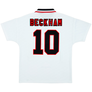 1996-97 Manchester United Away Shirt Beckham #10 - 8/10 - (L)
