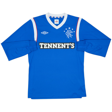 2011-12 Rangers Home L/S Shirt - 8/10 - (S)