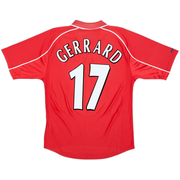 2000-02 Liverpool Home Shirt Gerrard #17 - 6/10 - (M)