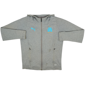 2017-18 Olympique Marseille Puma Hooded Track Top - 8/10 - (S)