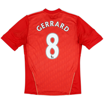 2010-12 Liverpool Home Shirt Gerrard #8 - 6/10 - (M)