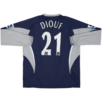 2005-07 Bolton Away L/S Shirt Diouf #21 - 6/10 - (XL)