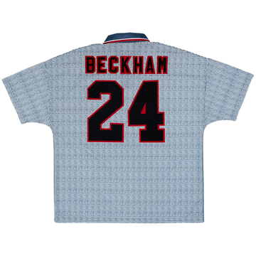 1995-96 Manchester United Away Shirt Beckham #24 - 10/10 - (XL)