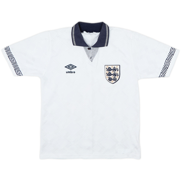 1990-92 England Home Shirt - 8/10 - (L.Boys)