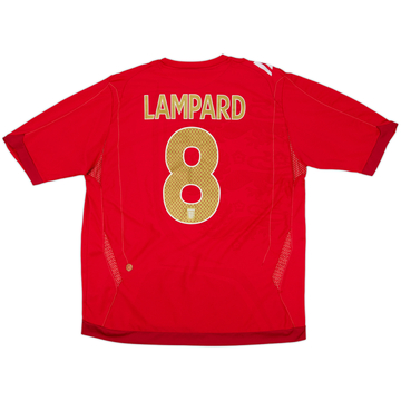 2006-08 England Away Shirt Lampard #8 - 6/10 - (XL)