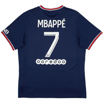 2021-22 Paris Saint-Germain Home Shirt Mbappe #7 - 10/10 - (L)