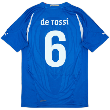 2010-12 Italy Home Shirt De Rossi #6 - 6/10 - (S)